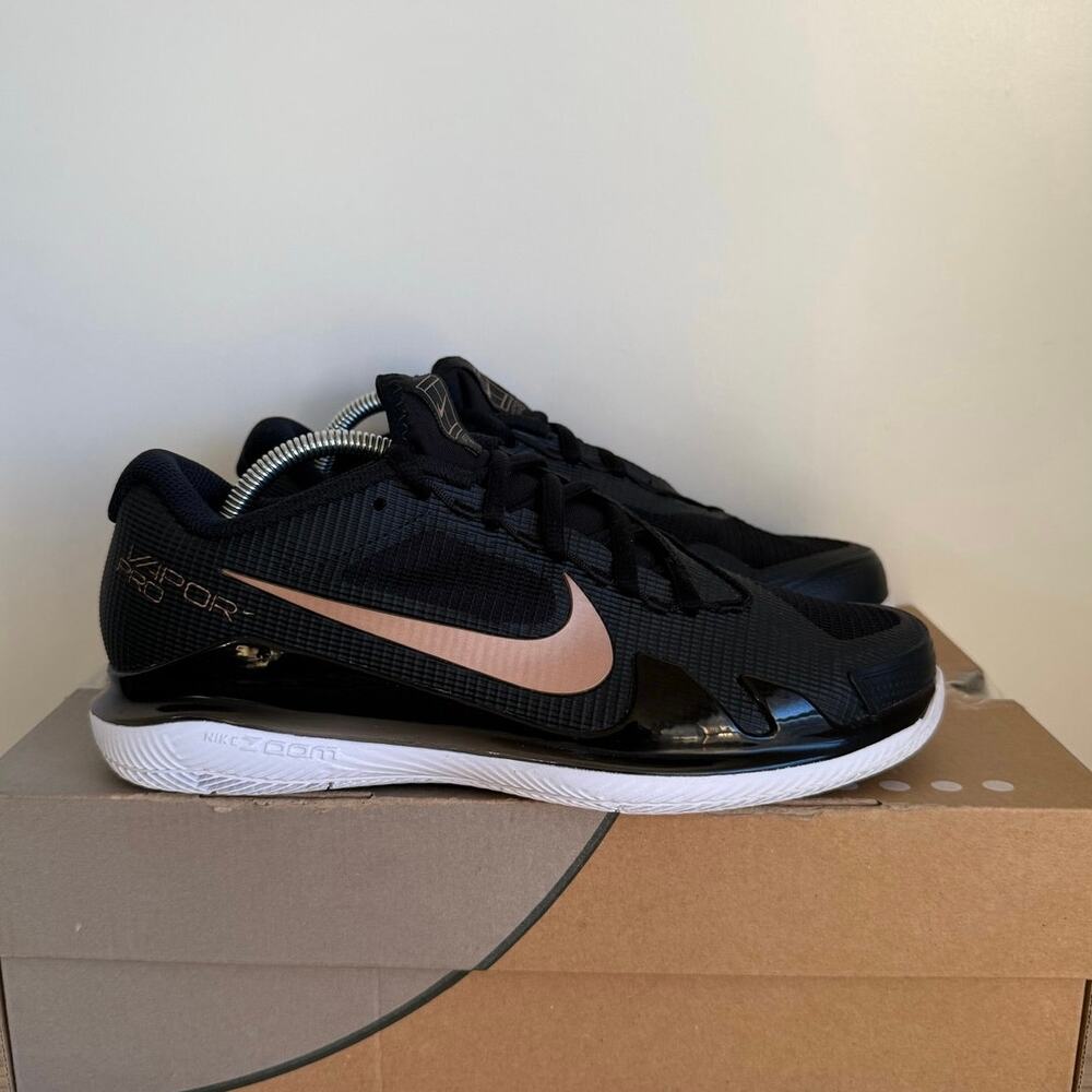 Nike Air Zoom Vapor Pro HC Black/Bronze Women Tennis Shoes CZ0222-024 - Size 7 - Picture 2 of 10
